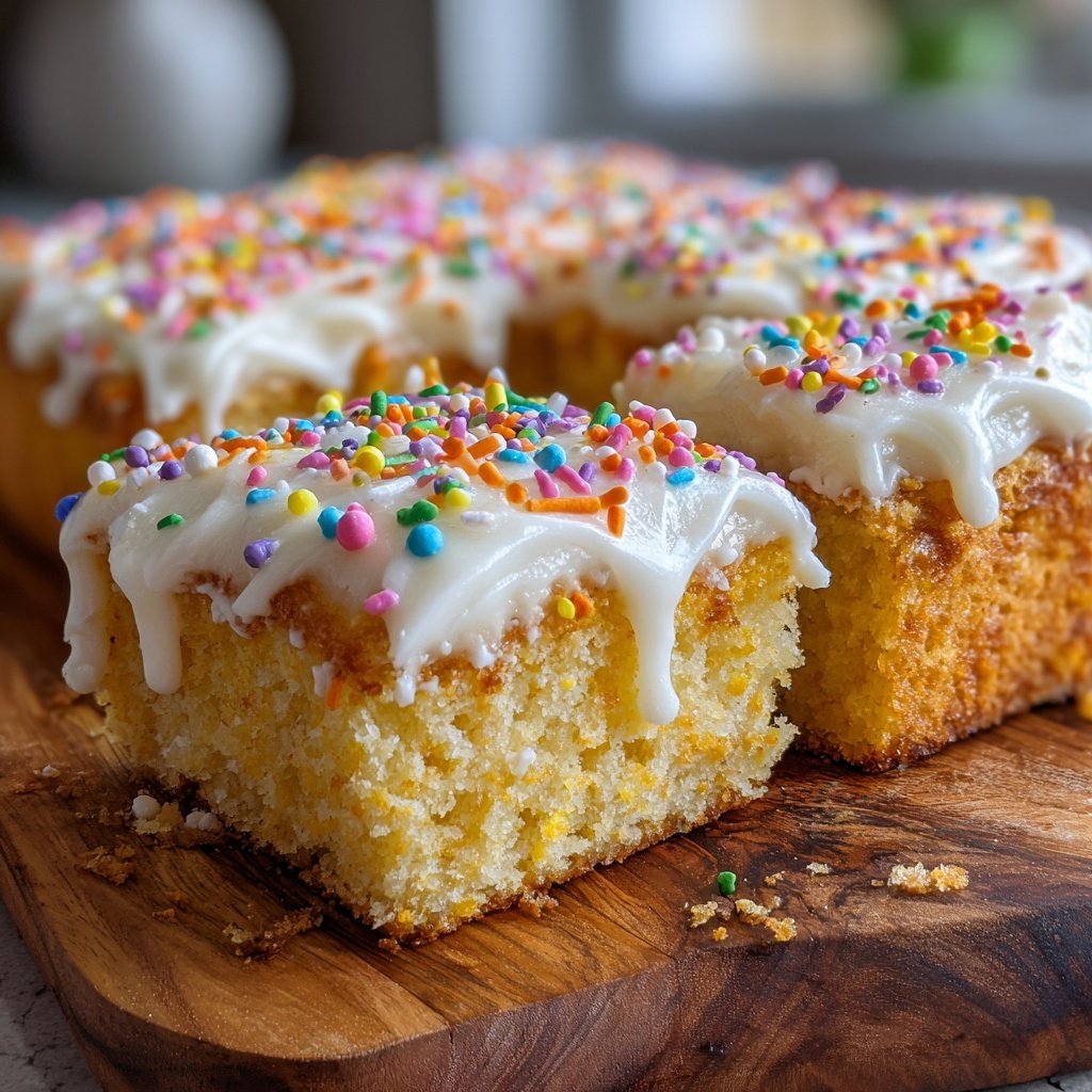 Vanilla Sugar Cookie Snack Cake