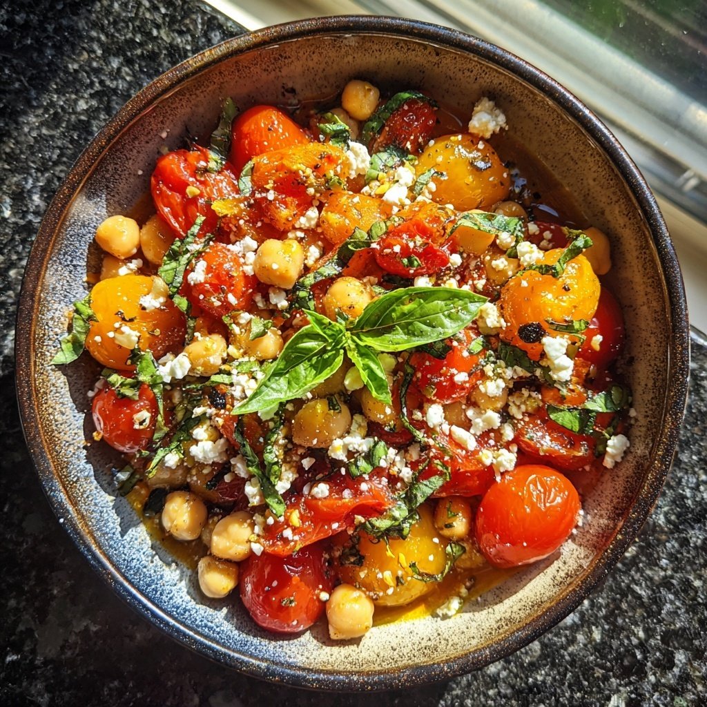 Mediterranean Chickpea Tomato Bowl
