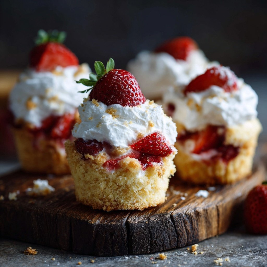 Easy Strawberry Shortcake Cups