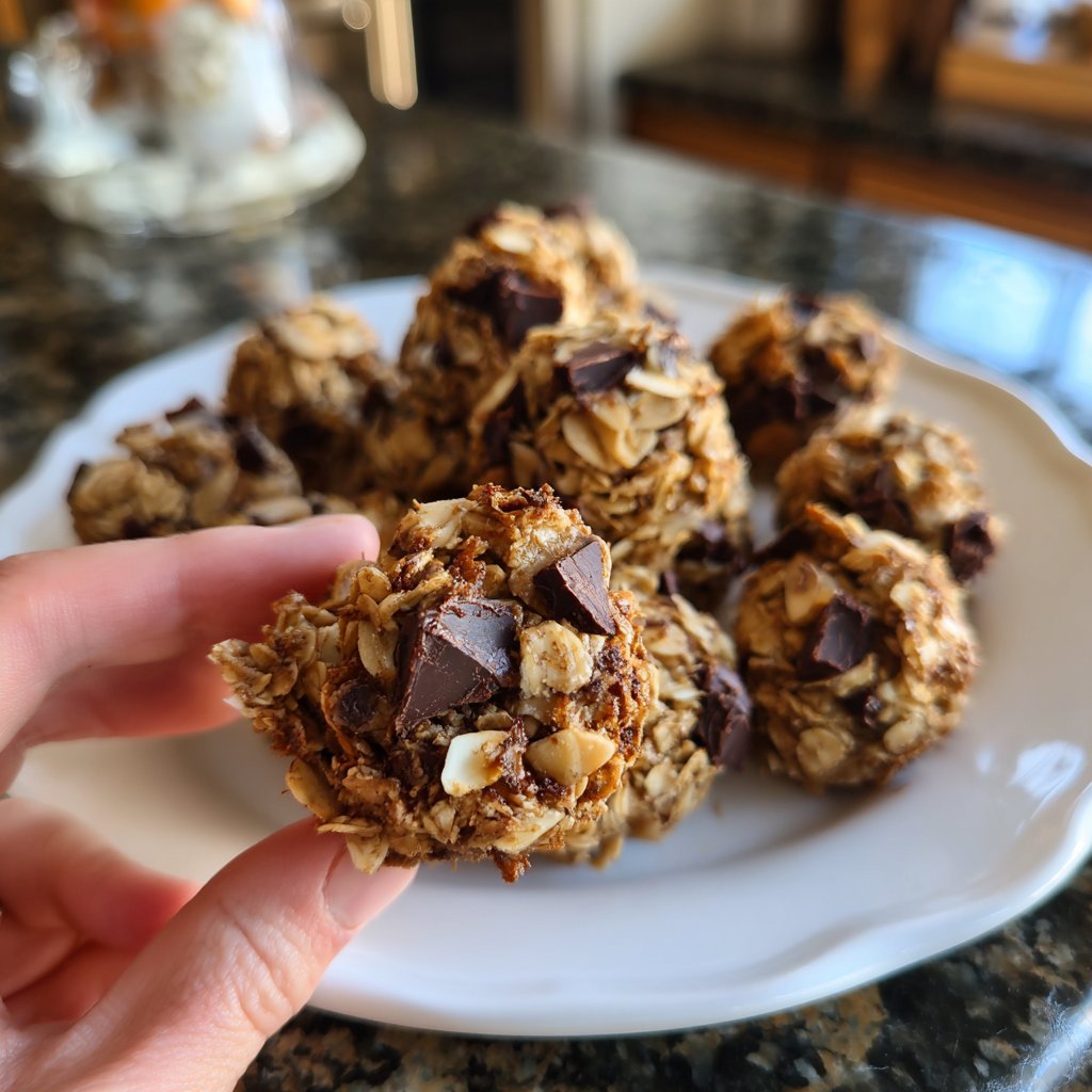 Chocolate Almond Coconut Granola Bites