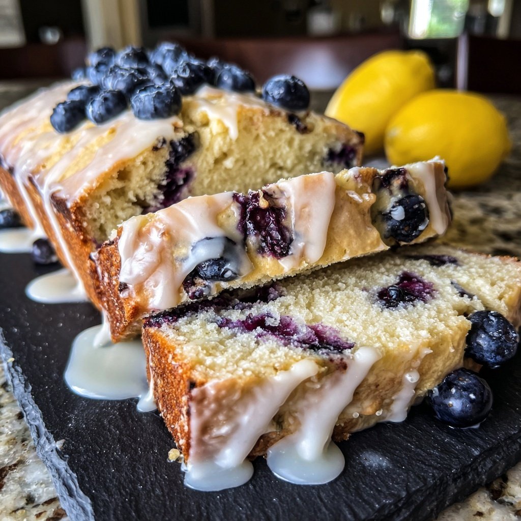 Baking & Desserts Lemon Blueberry Loaf Cake
