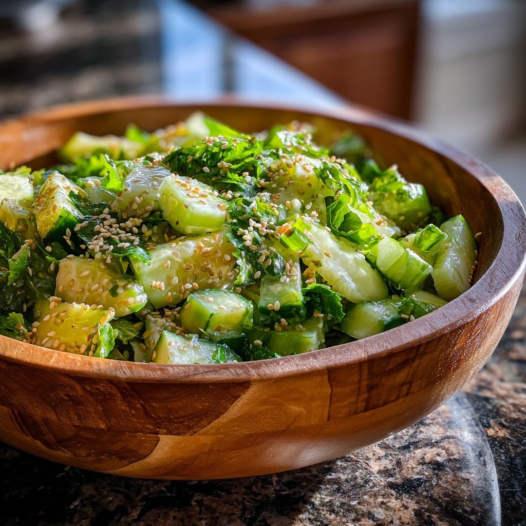 Celery Cucumber Crunch Salad