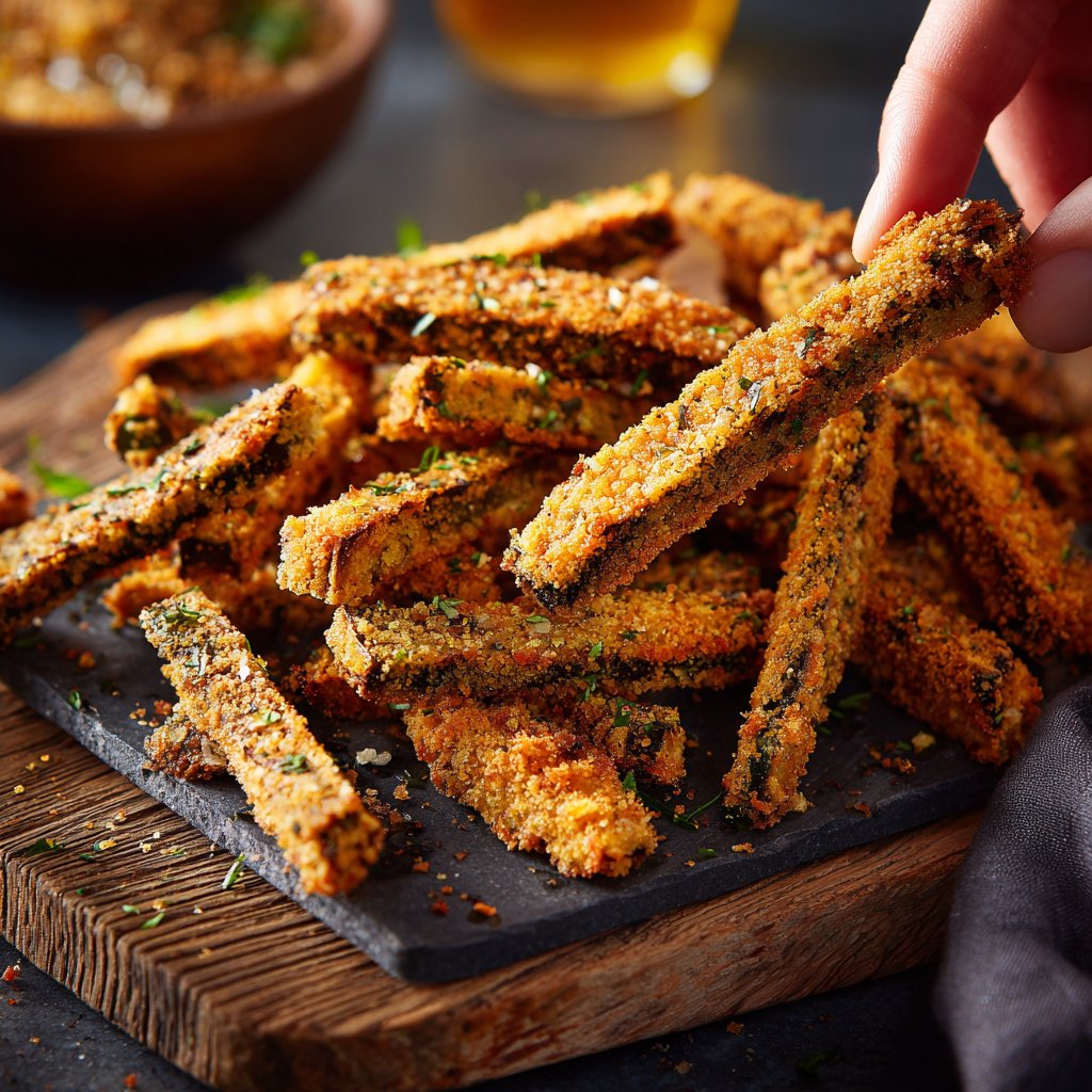 Crispy Eggplant Veggie Fries