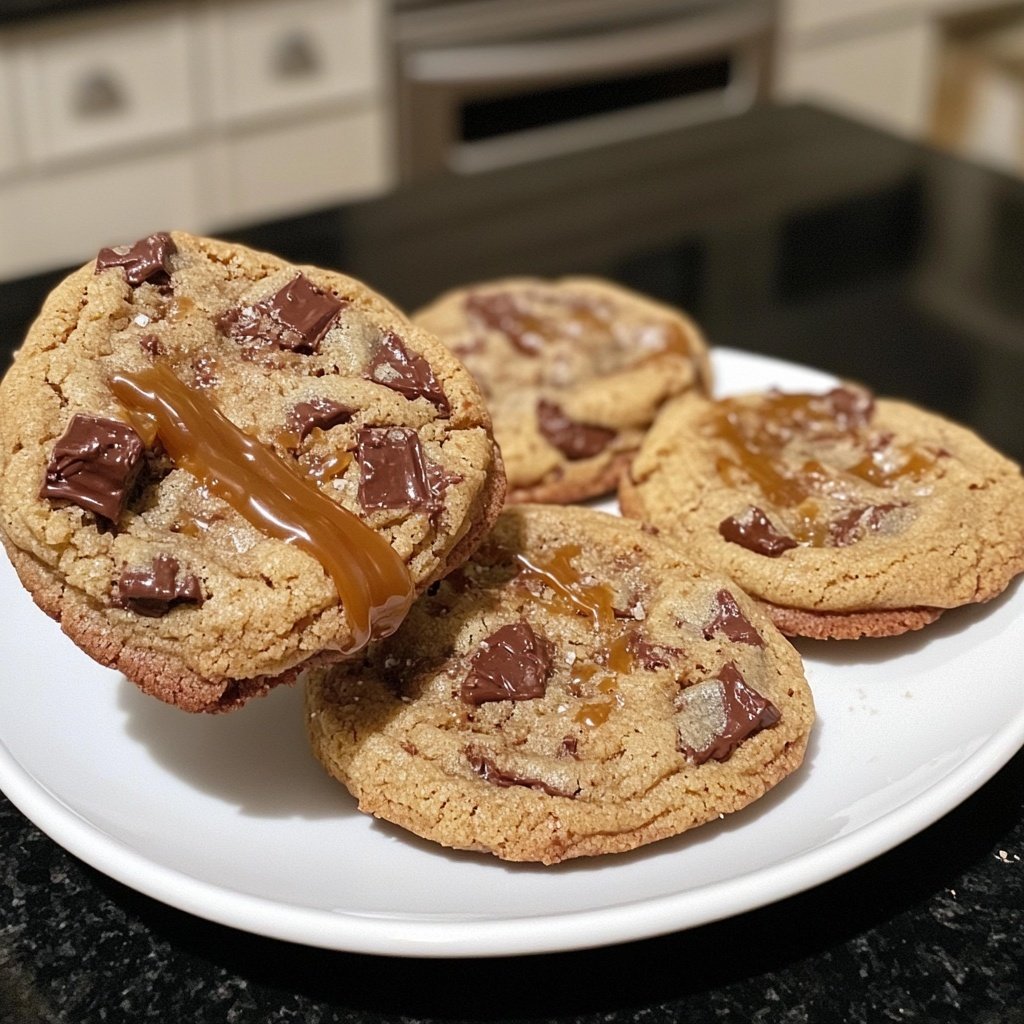 Salted Caramel Chocolate Cookies