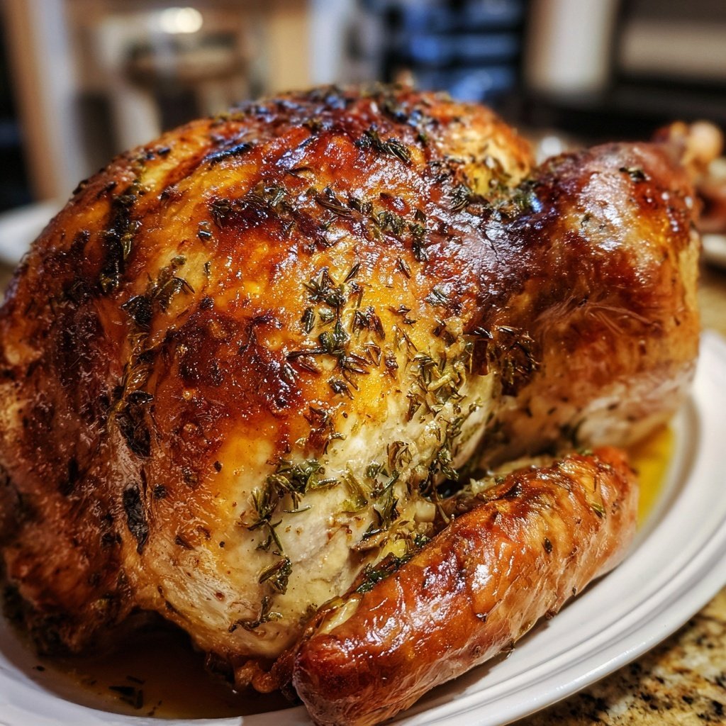 Seasonal & Festive Thanksgiving Herb Stuffed Turkey