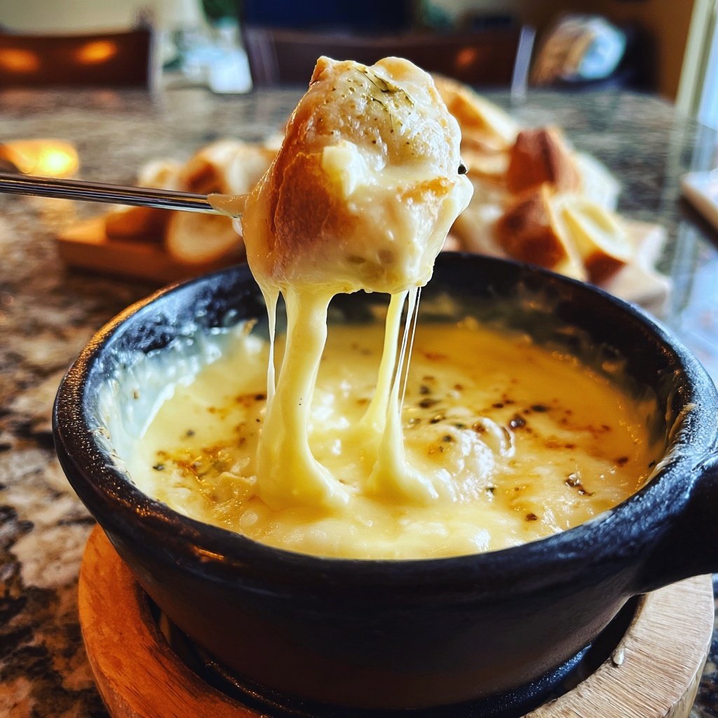 Fondue with Smoked Gouda Blend