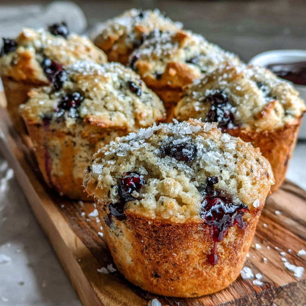 Healthy Blueberry Oat Muffins