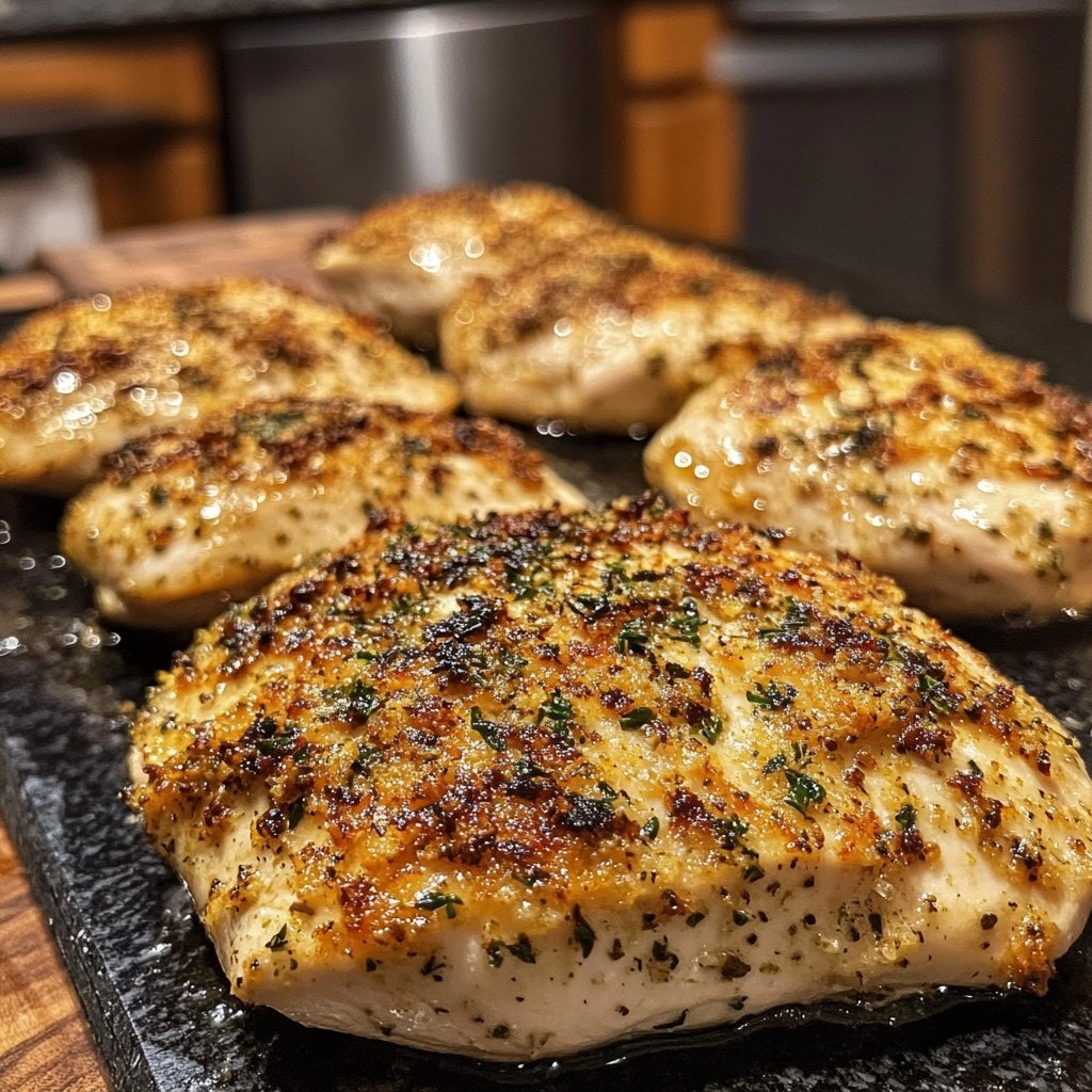 Chicken Breast with Herb Crust