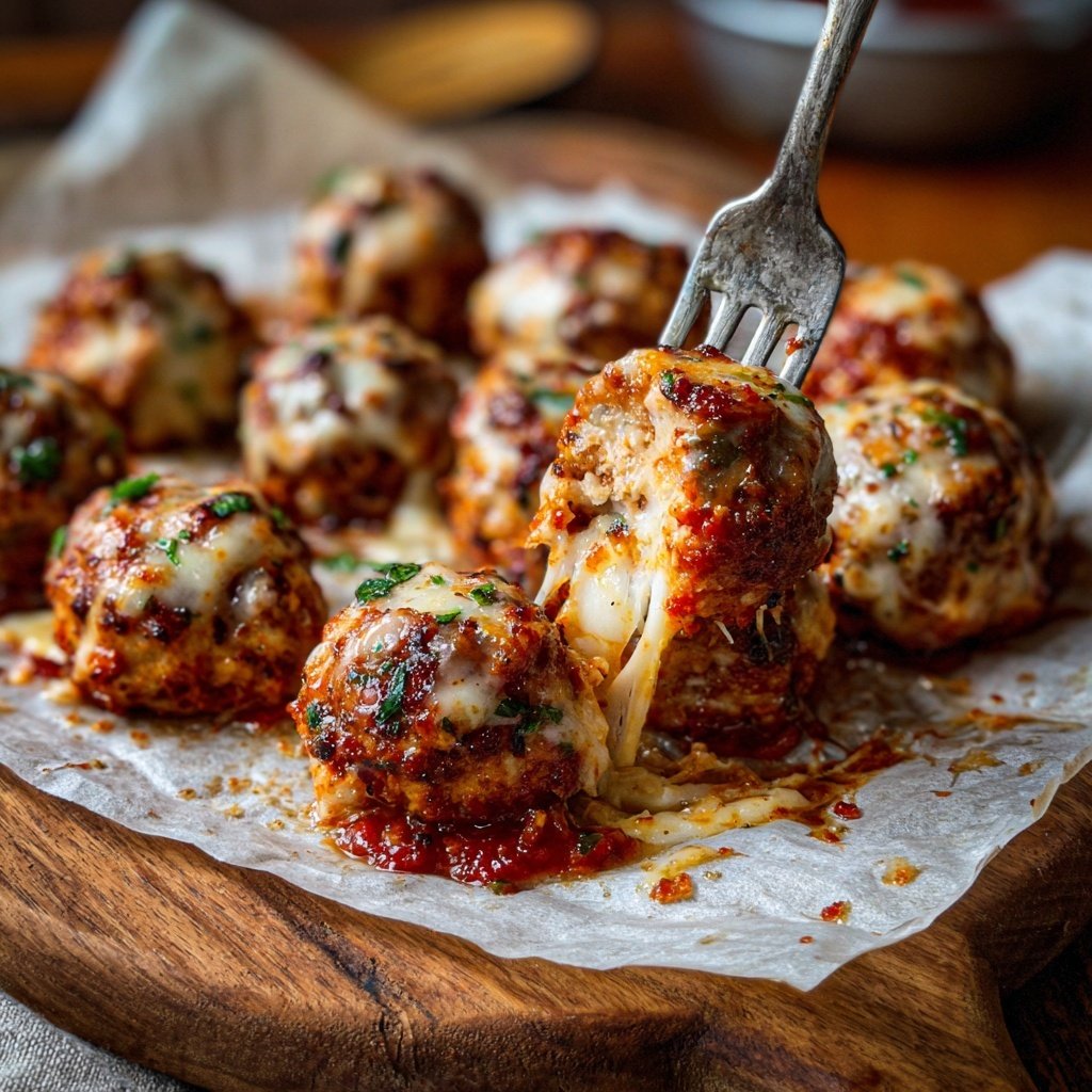 Ground Chicken Parmesan Meatballs
