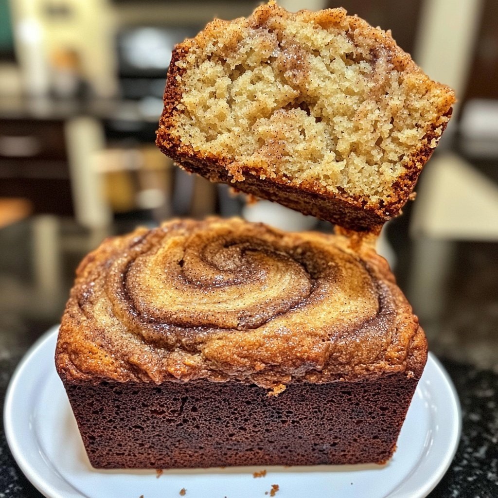 Homemade Cinnamon Swirl Banana Bread