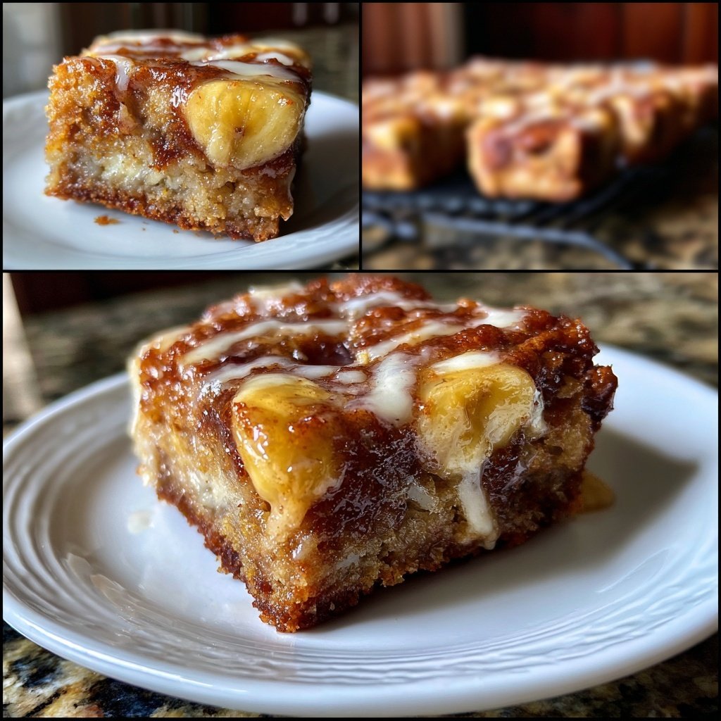 Cinnamon Banana Breakfast Squares