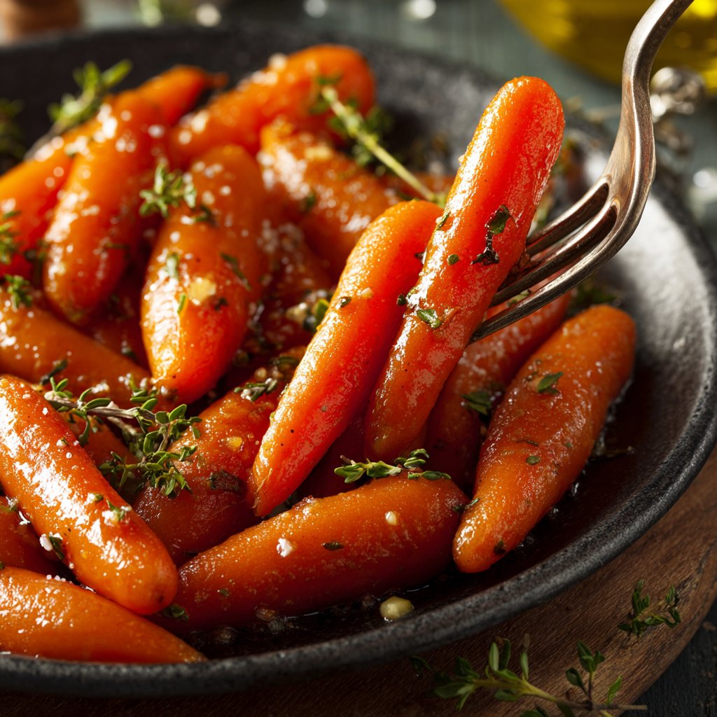 Romantic Honey Glazed Carrots with Thyme