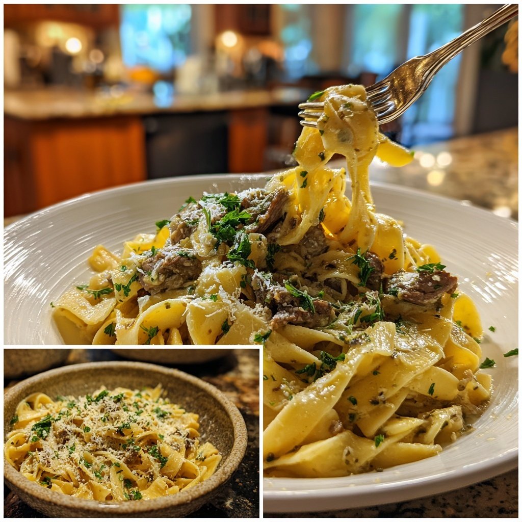 Quick Creamy Beef Pasta Dinner