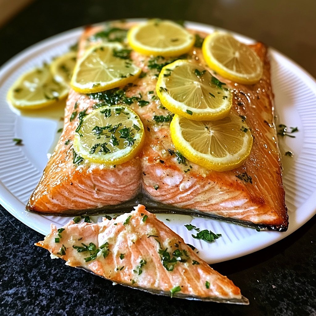 Healthy Baked Salmon with Lemon Recipe