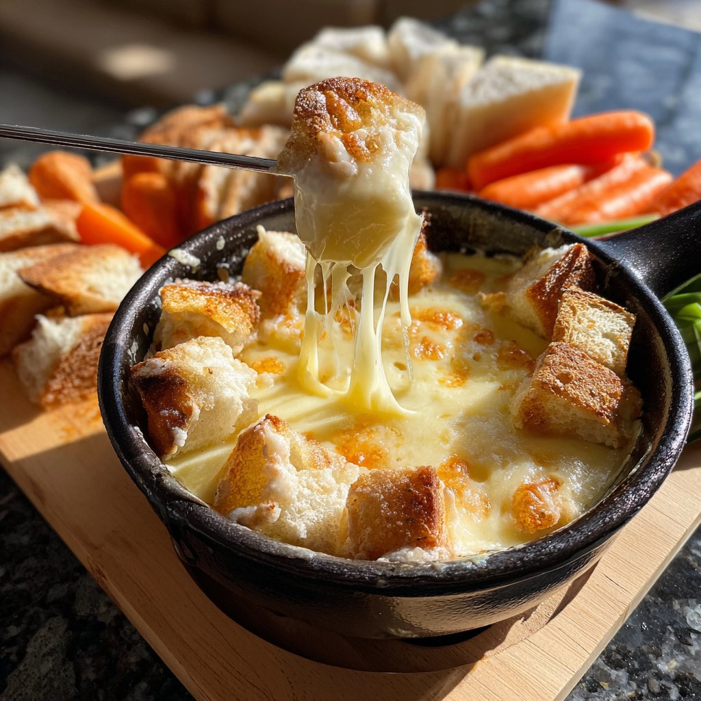 Fondue with Raclette Cheese
