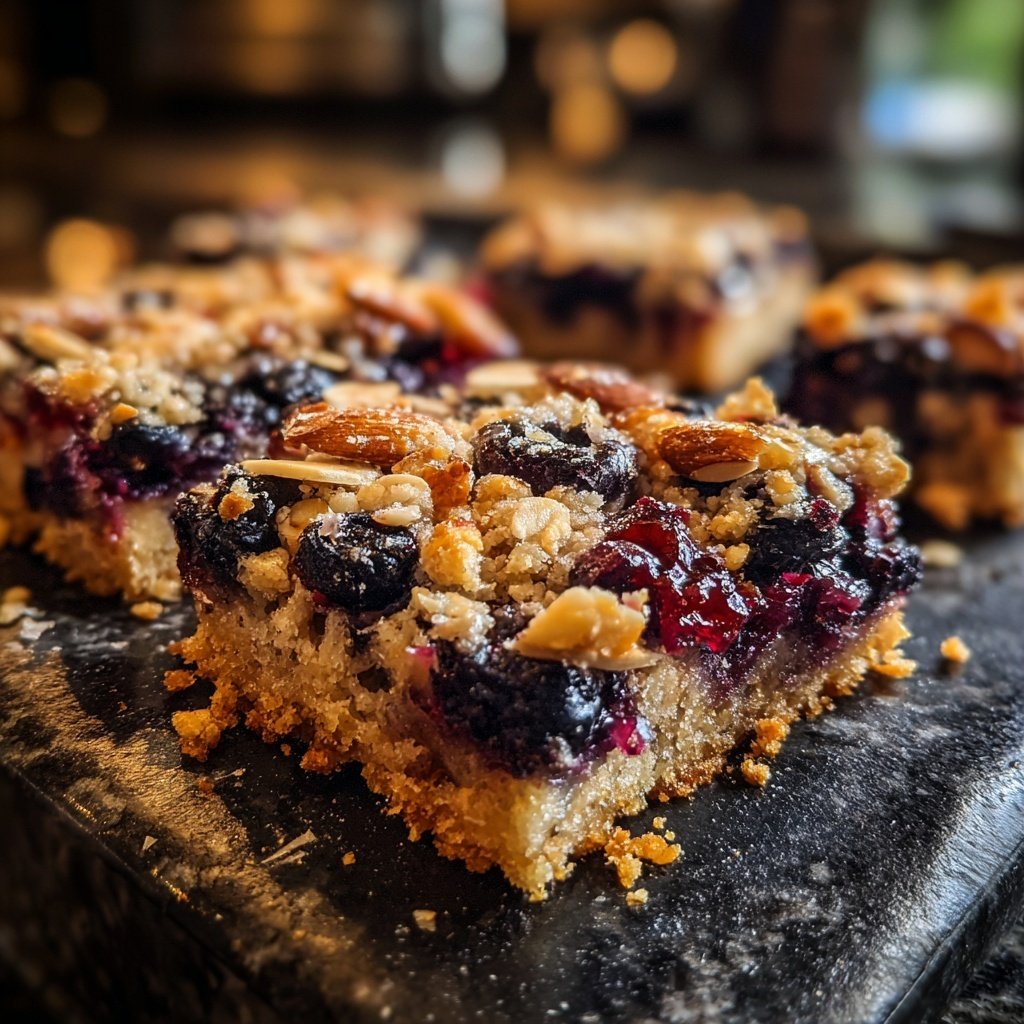 Blueberry Almond Breakfast Bars