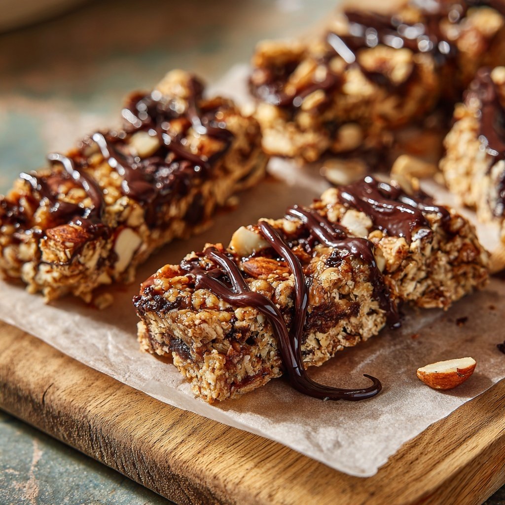 Chocolate Almond Date Energy Bars