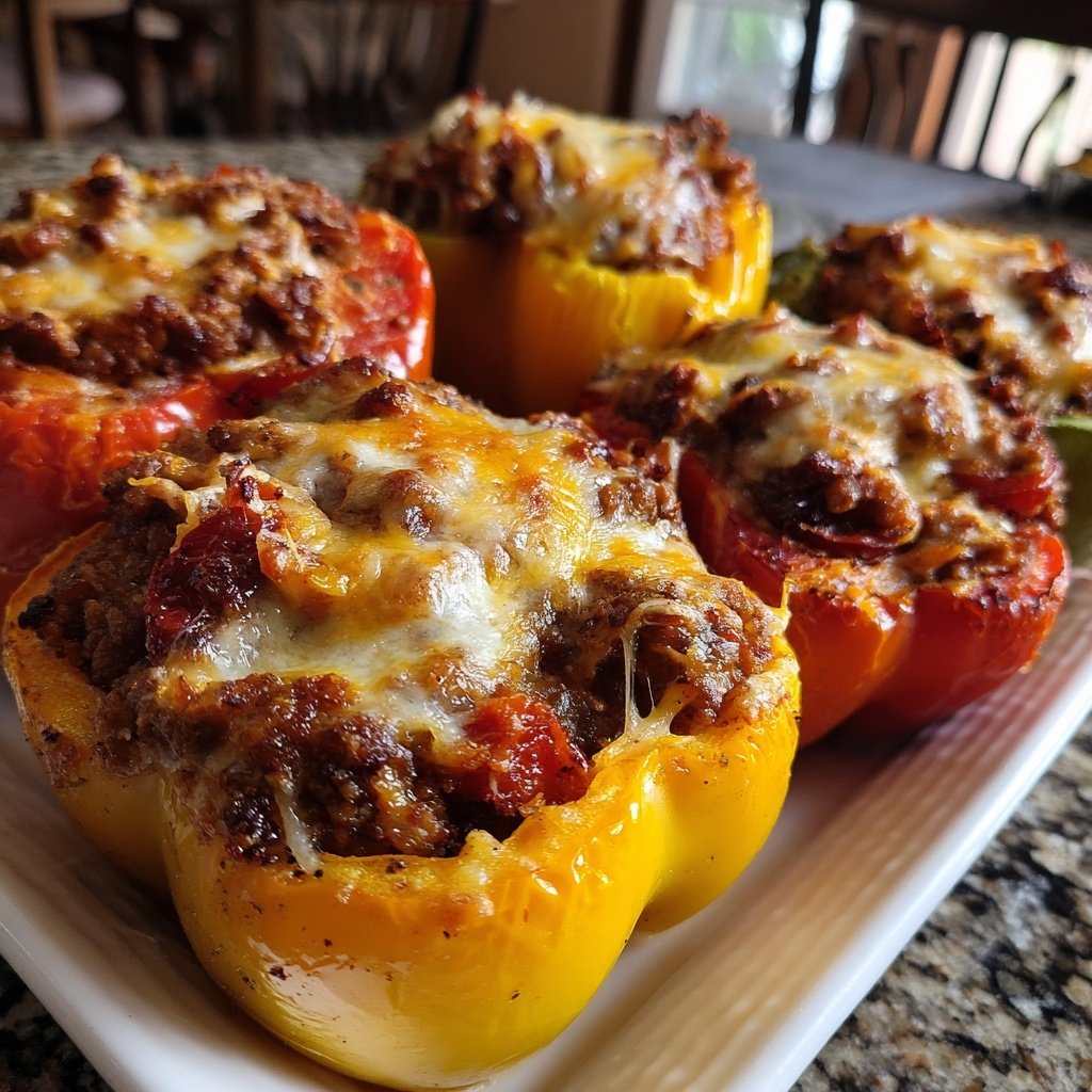 Ground Beef Stuffed Peppers